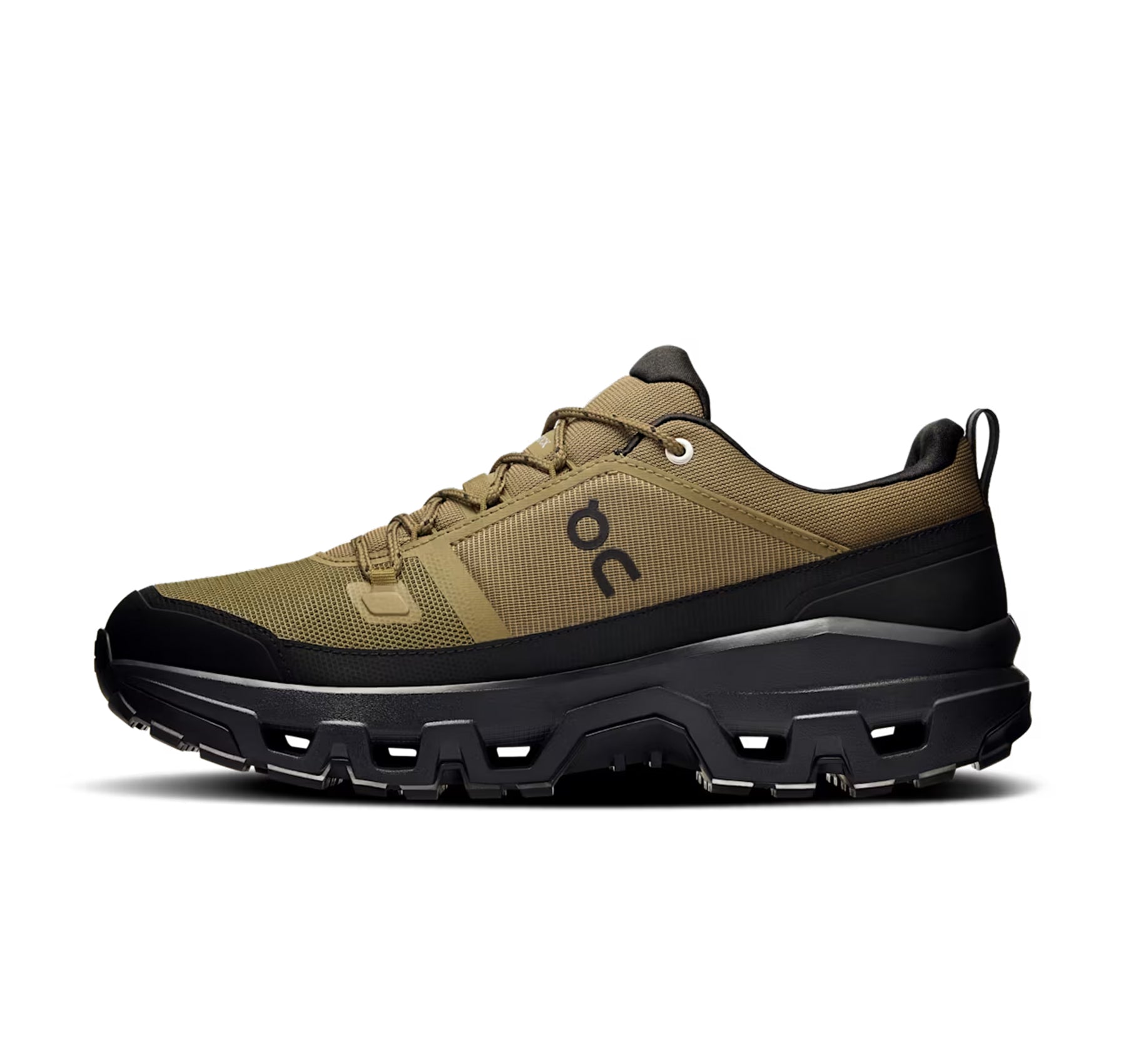 On Men's Cloudrock Low Waterproof Hunter/Black Hiking Shoes