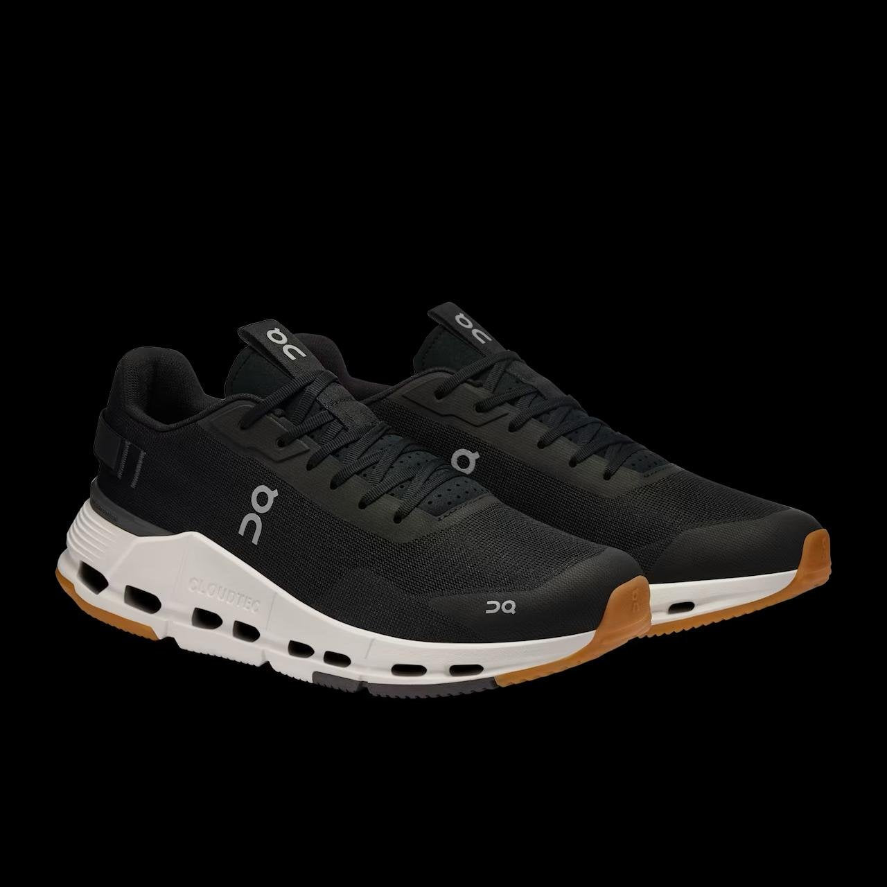 On Cloudnova Black/White Lifestyle Sneakers