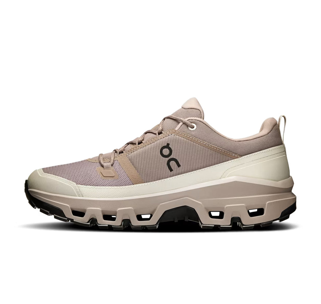 On Men's Cloudrock Low Waterproof Cinder/Fog Hiking Shoes