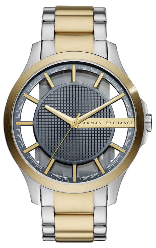 Armani Exchange Hampton Series AX2403 Men's Chronograph Watch - Grey Dial with Two - Tone Stainless Steel Band