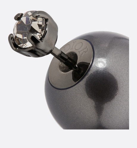 18K Dior Tribales Black Resin Pearls Earrings