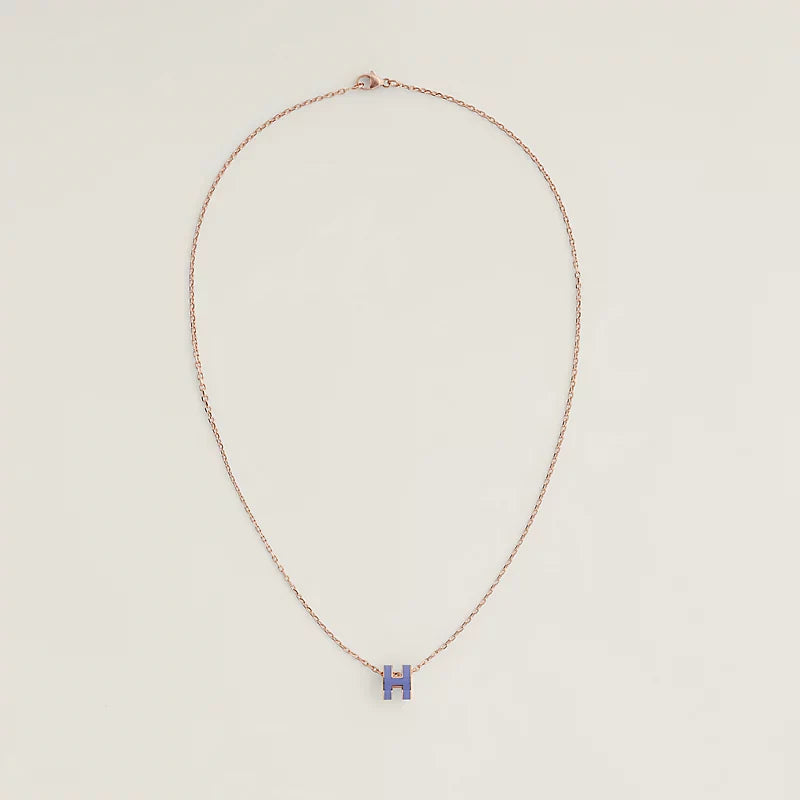 18K Mini Pop Hermes Purple Necklace