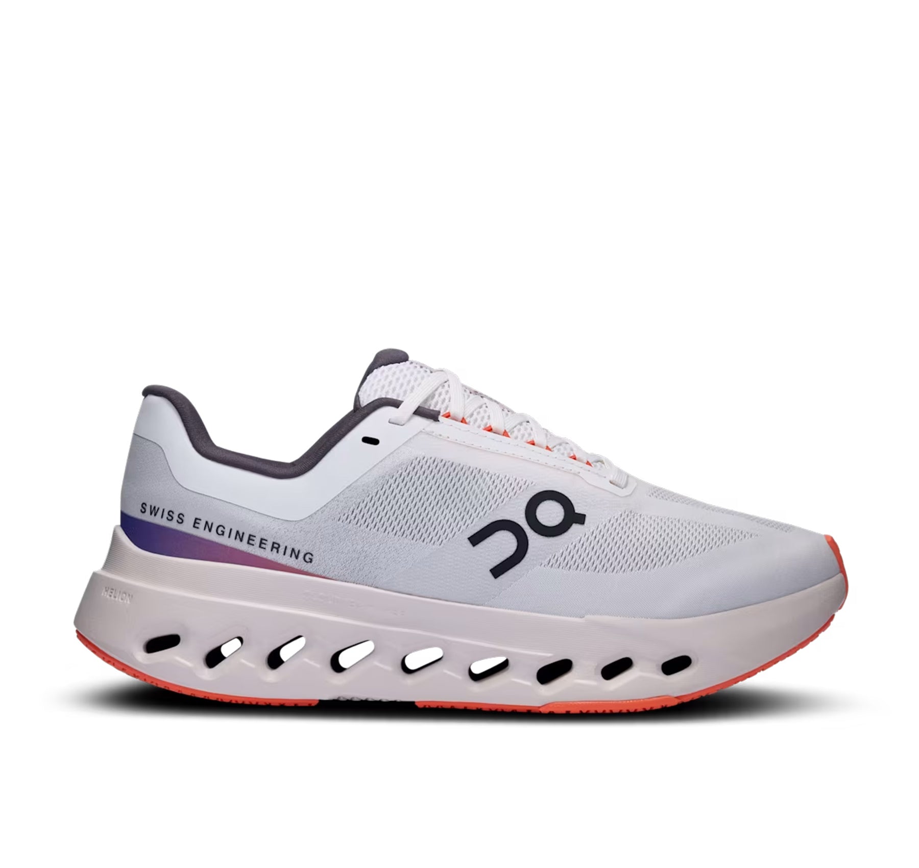On Women's Cloudsurfer Next White/Flame Running Shoes