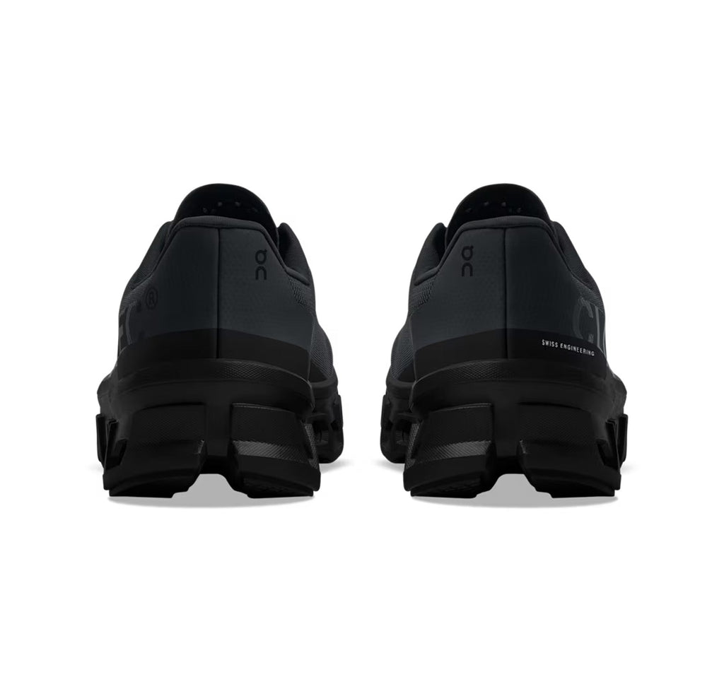 On Men's Cloudmonster All Black Running Shoes