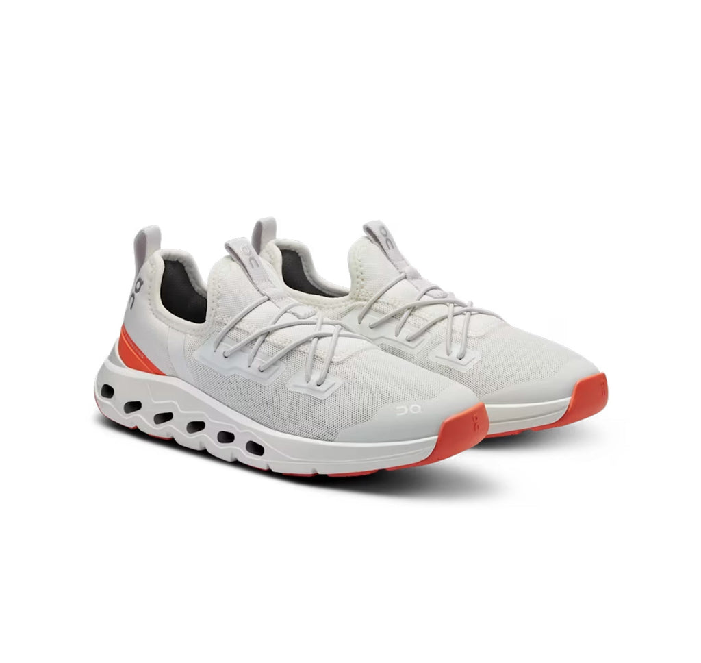 On Little Kids' Cloudleap Ivory/Flame Athletic Shoes