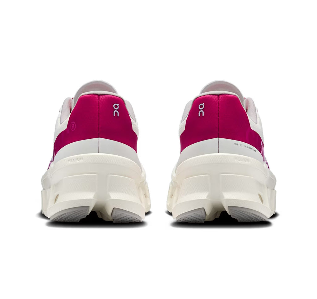 On Women's Cloudmonster Ivory/Grenadine Running Shoes