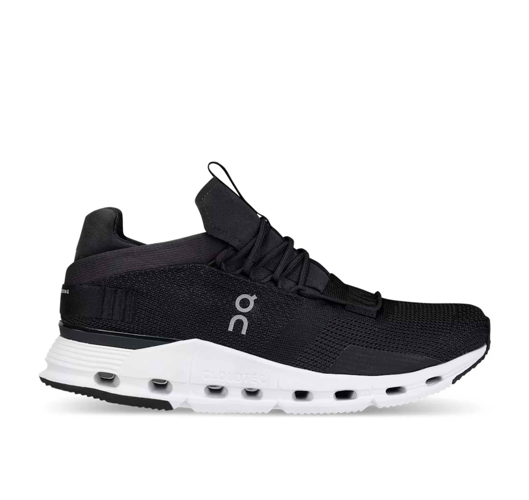 On Women's Cloudnova Phantom/White Lifestyle Sneakers