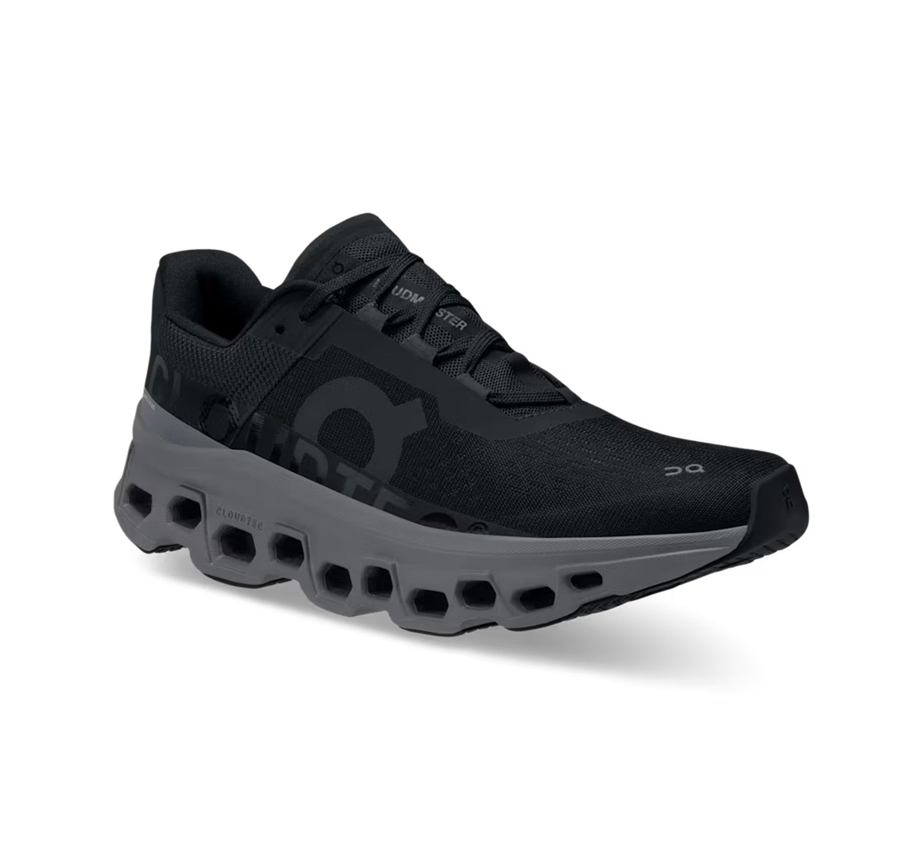 On Women's Cloudmonster Black/Magnet Running Shoes