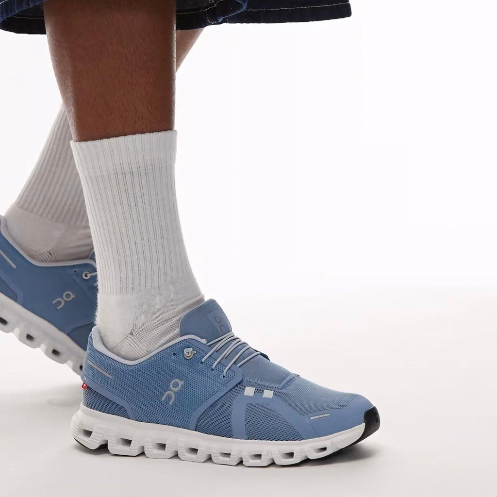 On Cloud 6 Chambray White Lifestyle Sneakers