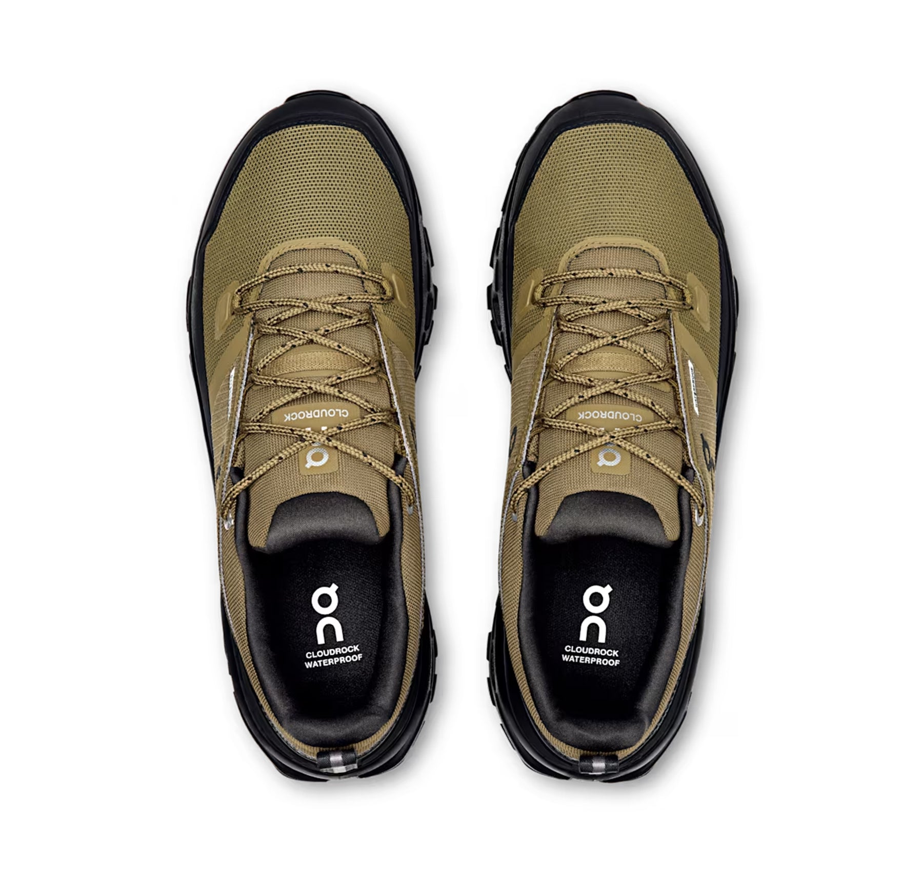 On Men's Cloudrock Low Waterproof Hunter/Black Hiking Shoes