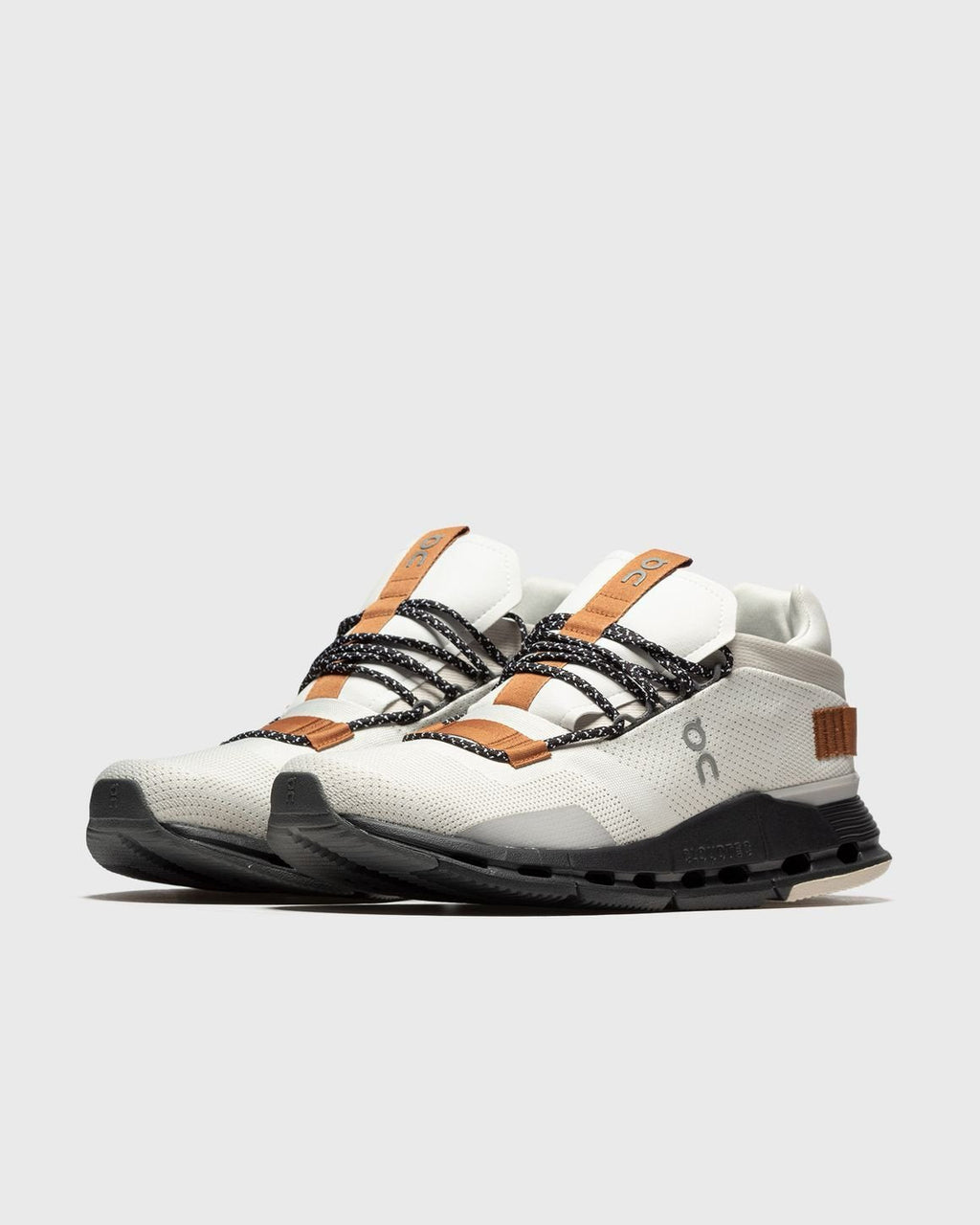 On Cloudnova White Pecan Lifestyle Sneakers