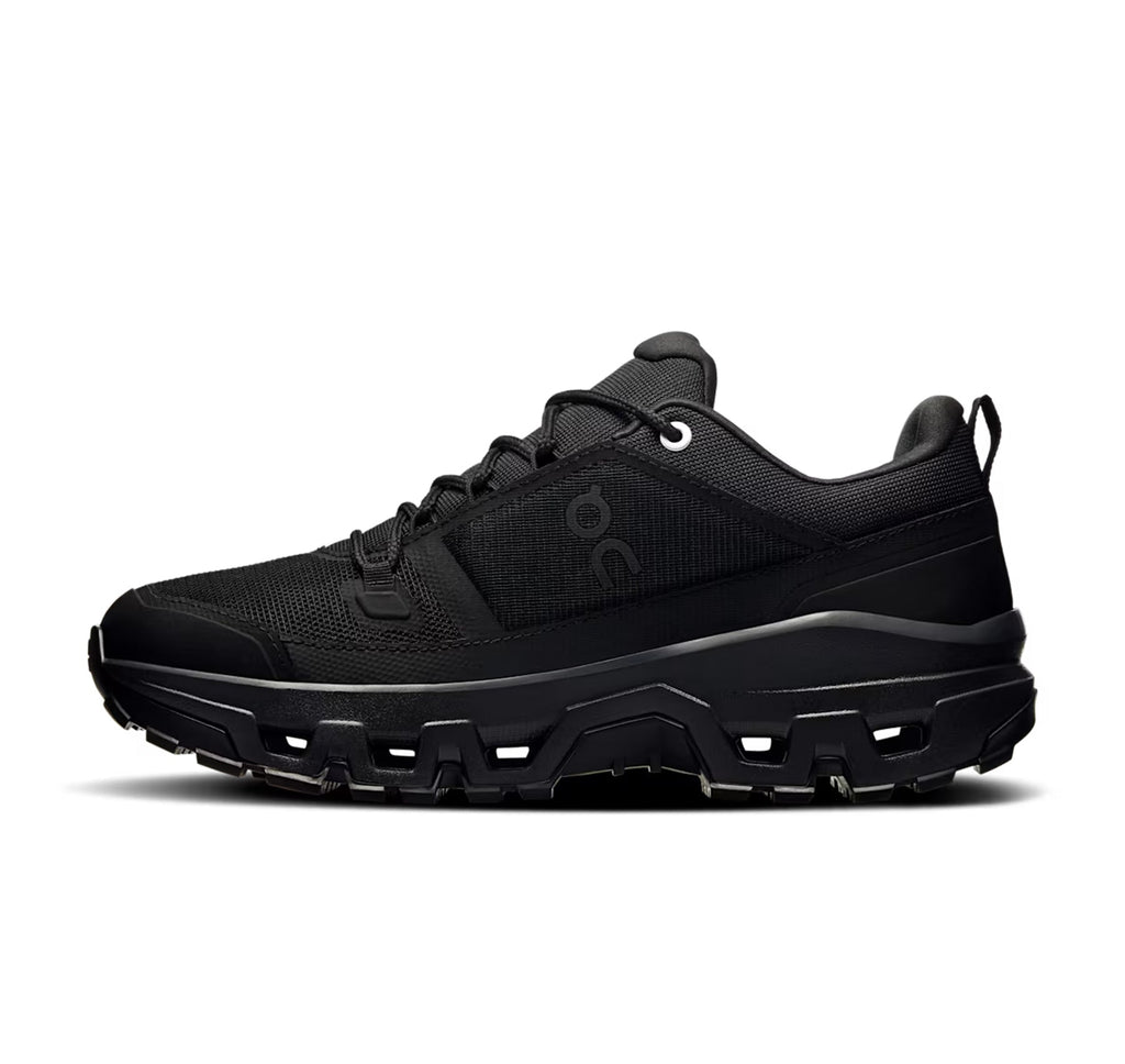 On Women's Cloudrock Low Waterproof Black Hiking Shoes