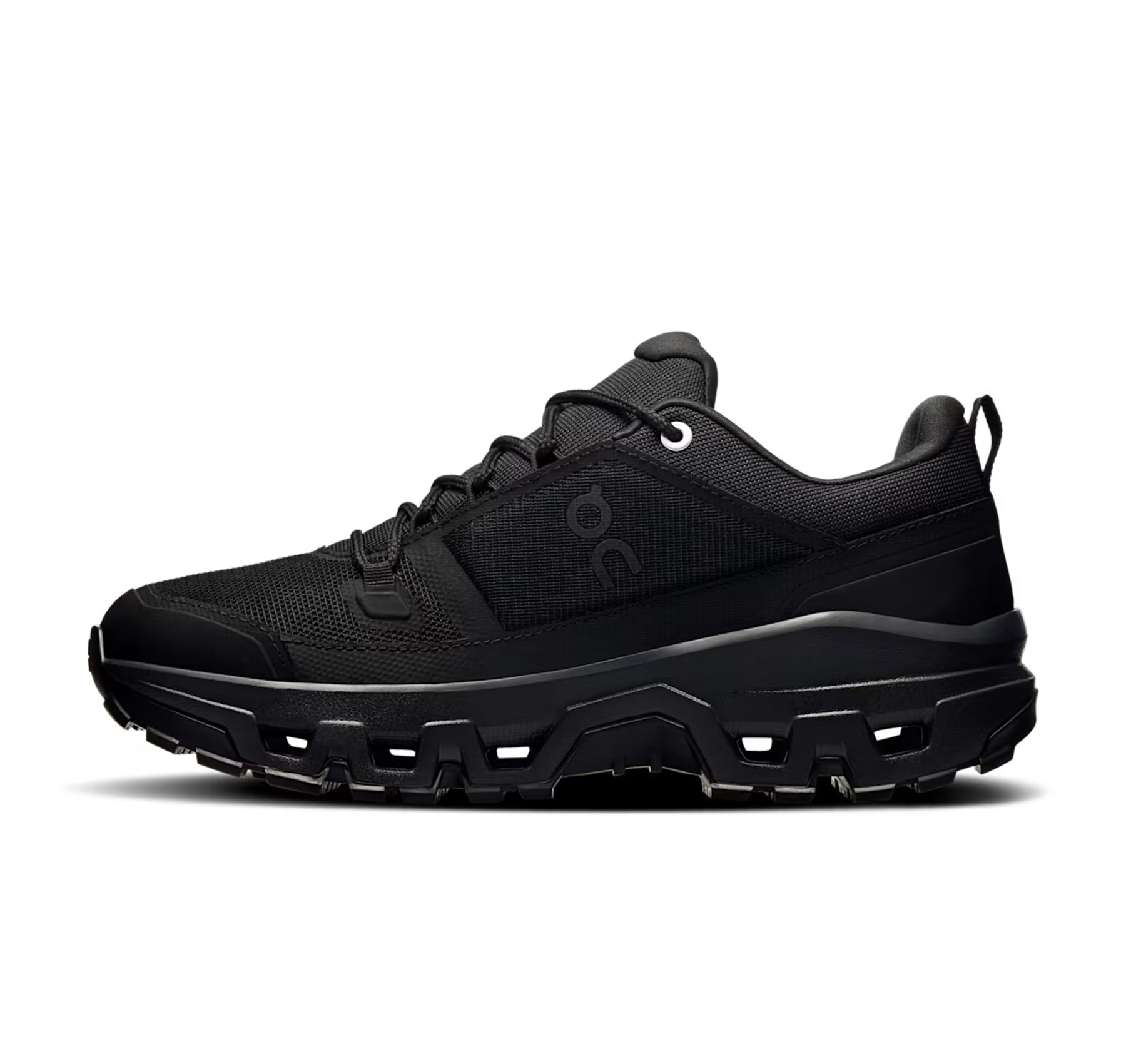 On Women's Cloudrock Low Waterproof Black Hiking Shoes