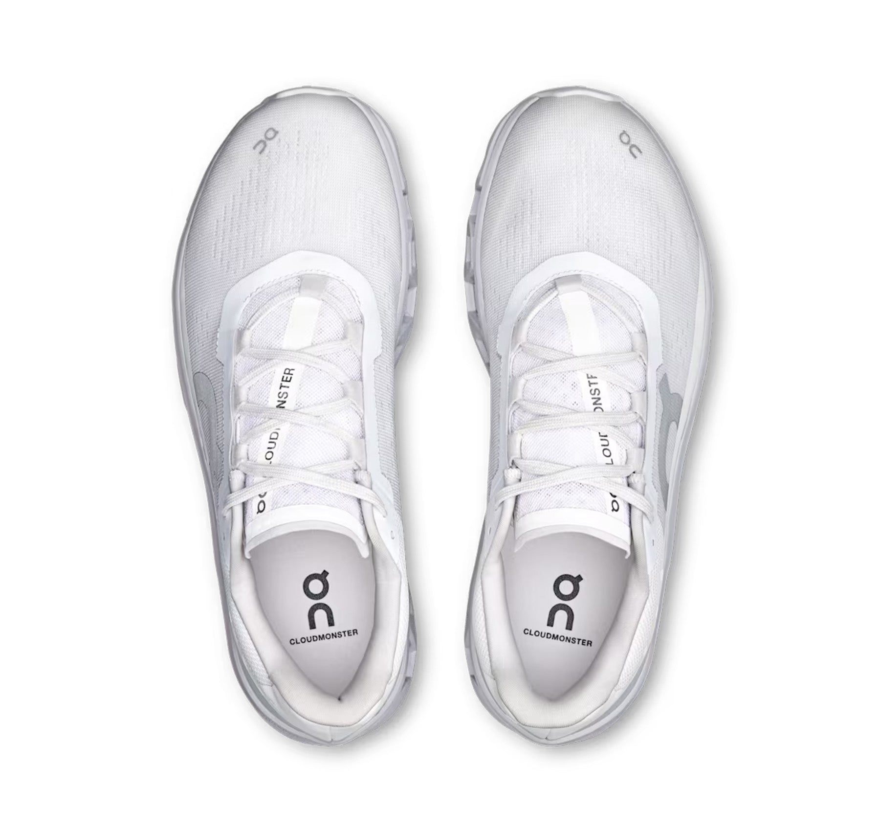 On Men's Cloudmonster White/Glacier Running Shoes