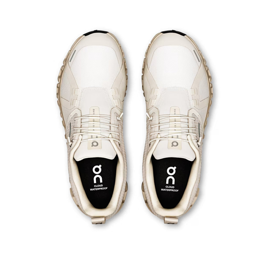 On Women's Cloud 6 Waterproof Pearl/Cream Lifestyle Sneakers