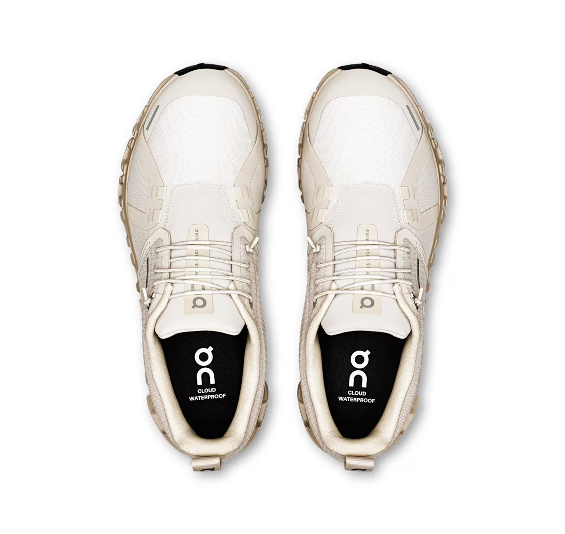 On Women's Cloud 6 Waterproof Pearl/Cream Lifestyle Sneakers