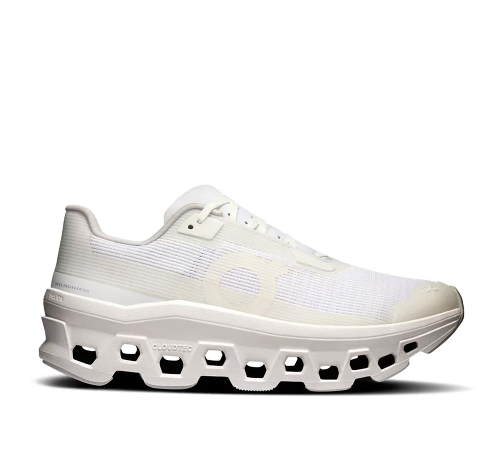 On Women's Cloudmonster Void White Running Shoes