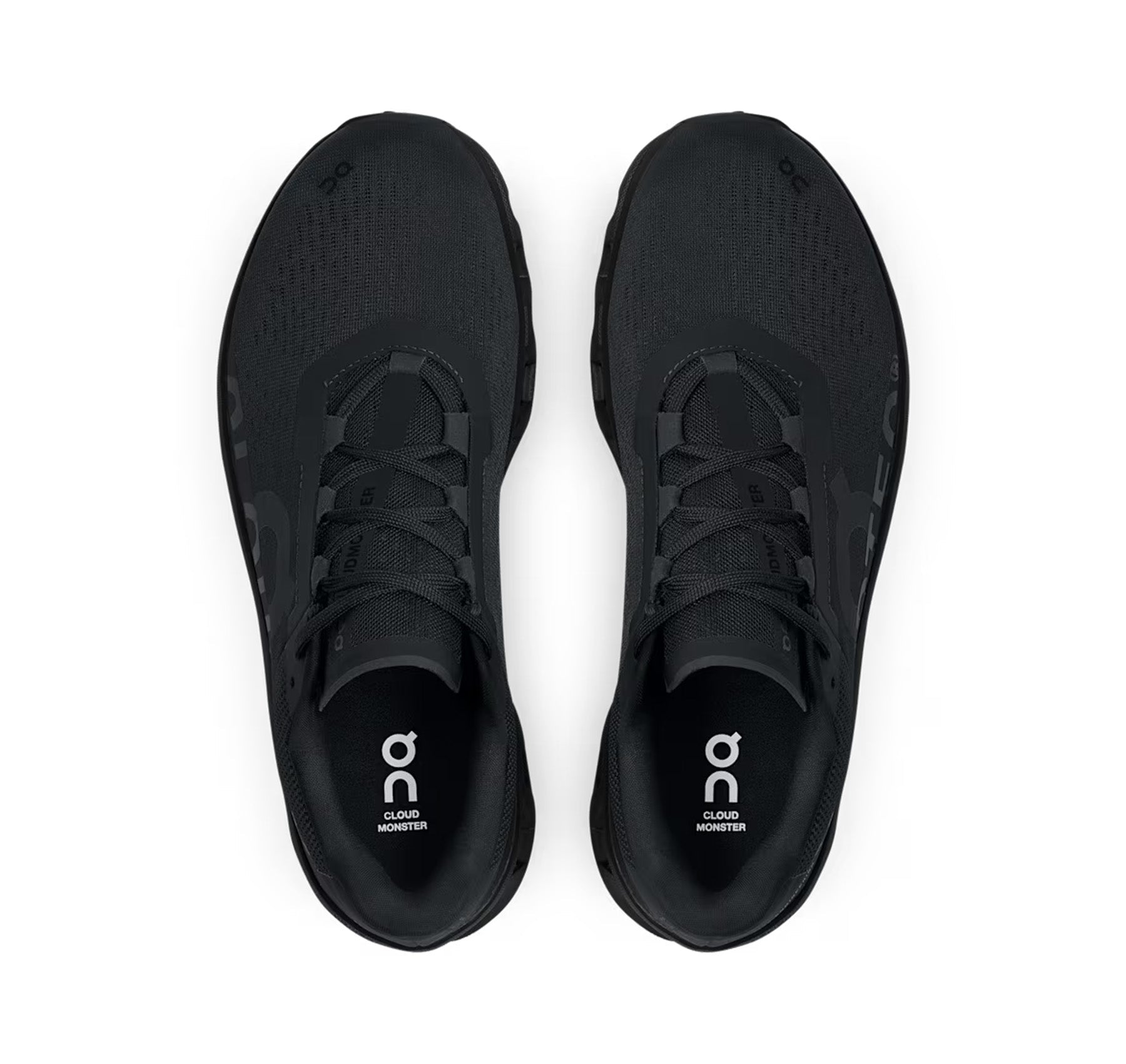 On Men's Cloudmonster All Black Running Shoes