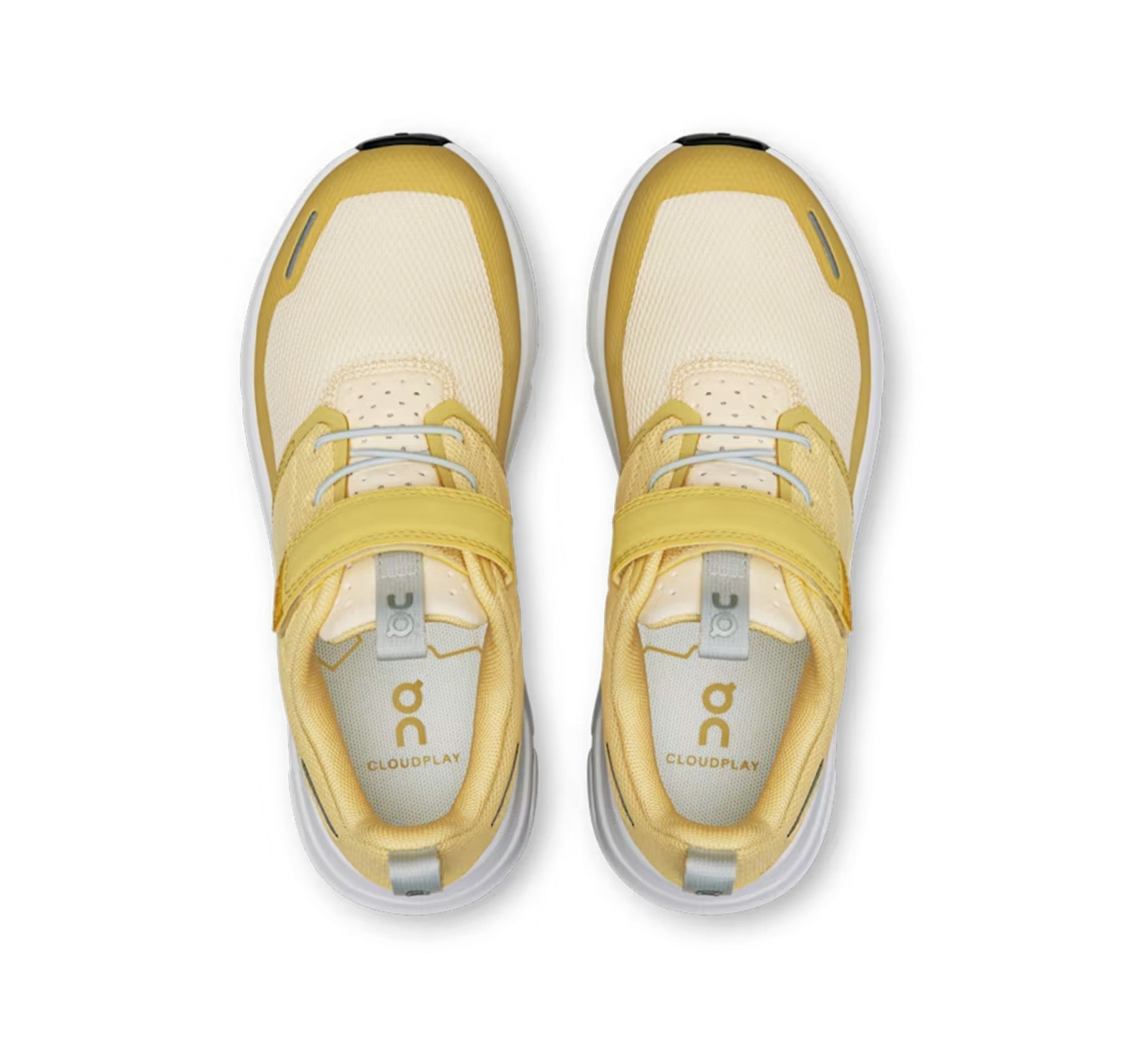 On Little Kids' Cloud Play Citrine/White Athletic Shoes