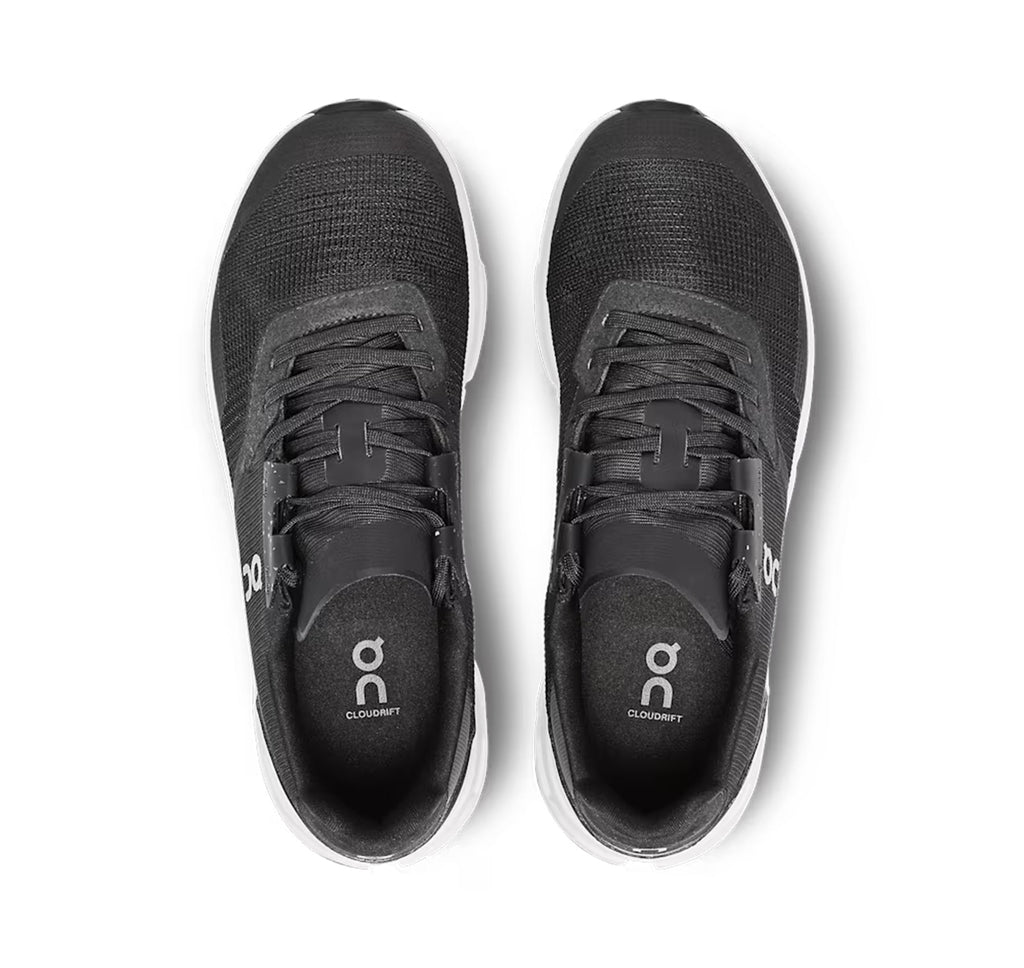 On Women's Cloudrift Black/White Lifestyle Sneakers