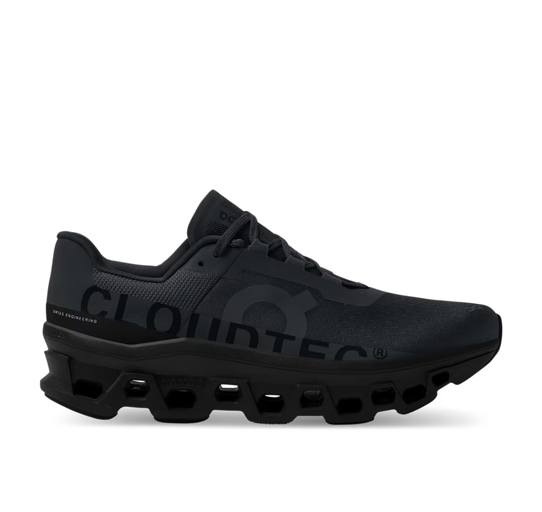 On Men's Cloudmonster All Black Running Shoes