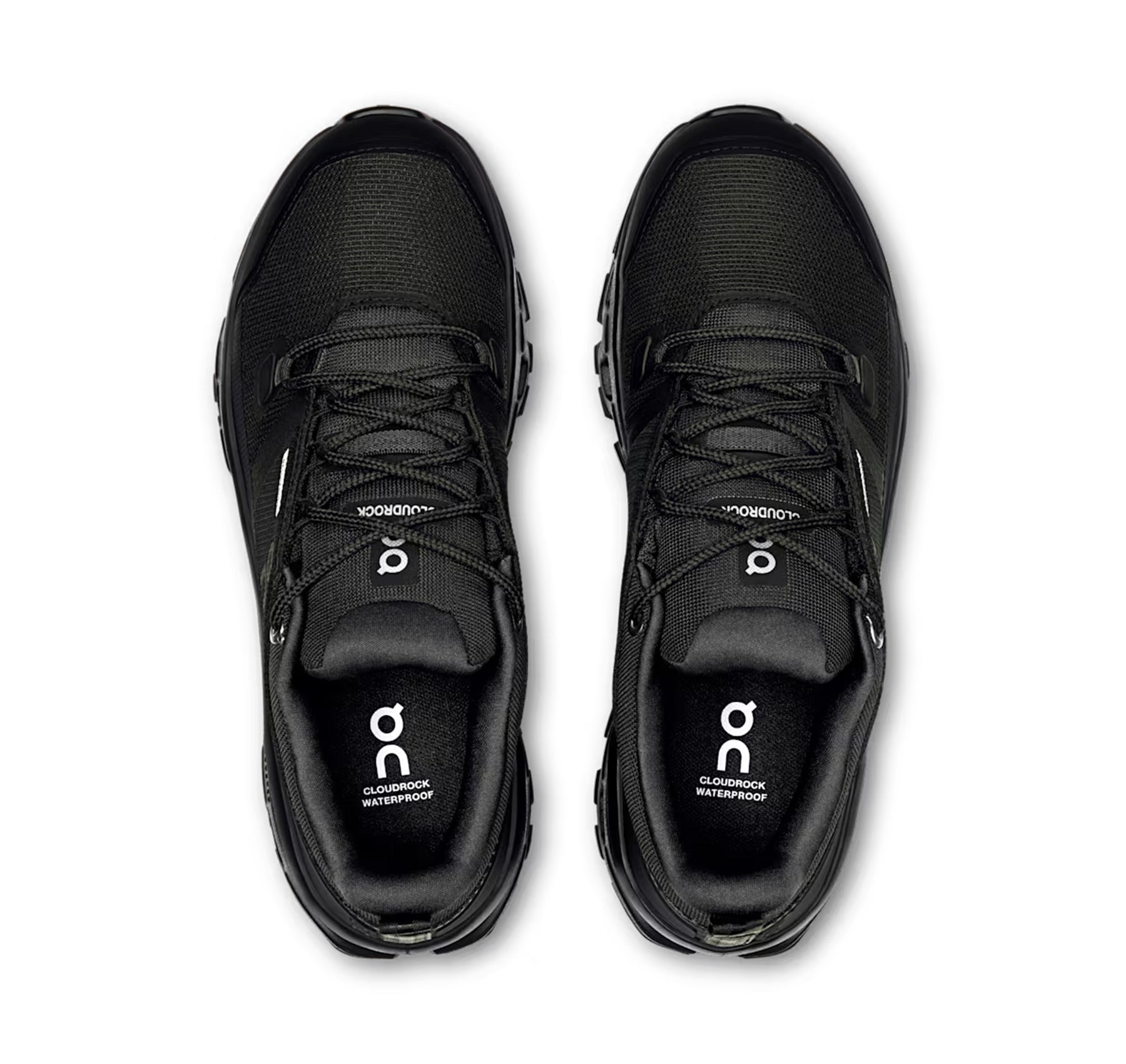 On Women's Cloudrock Low Waterproof Black Hiking Shoes