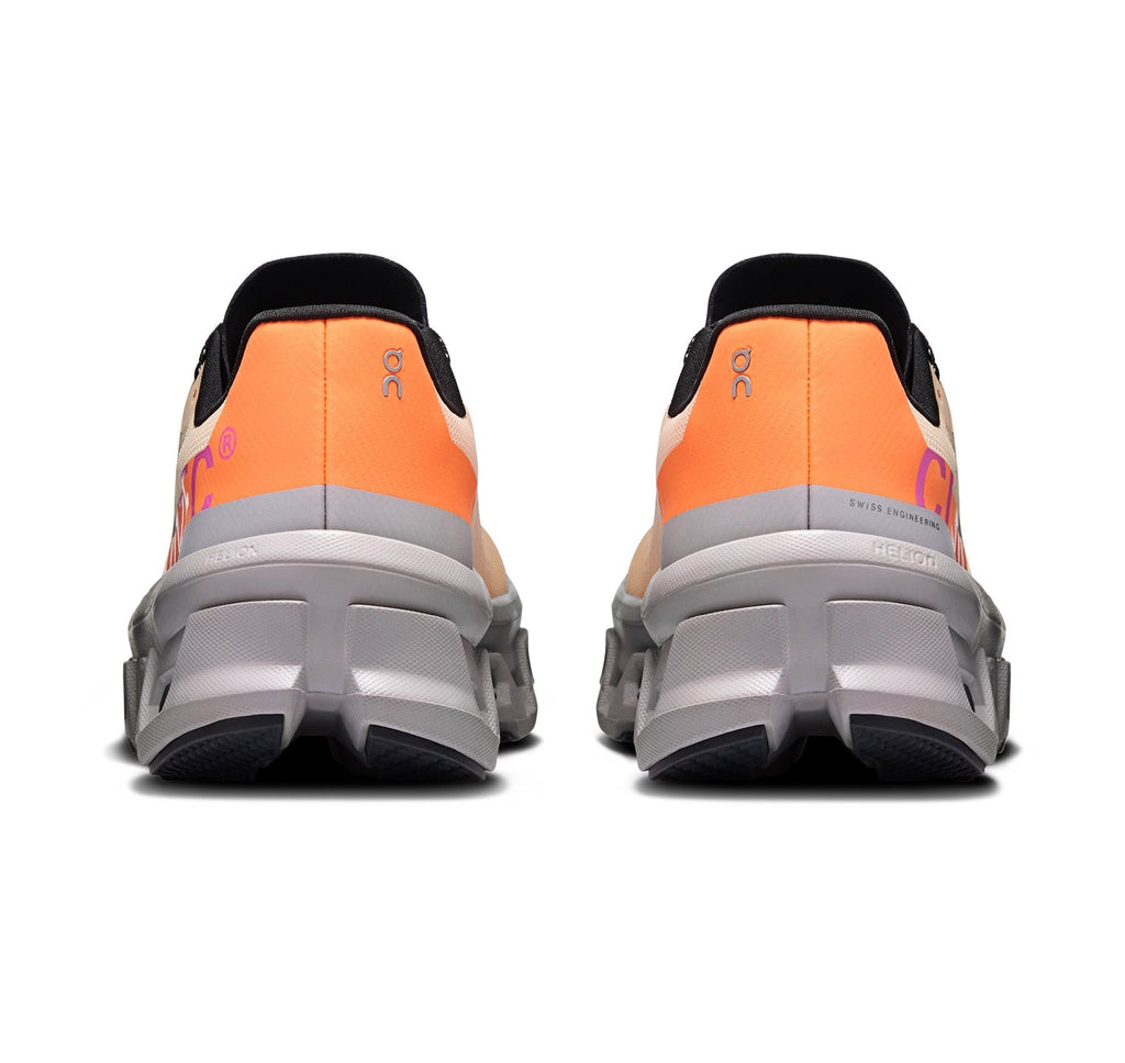 On Women's Cloudmonster Orange/Grey Running Shoes
