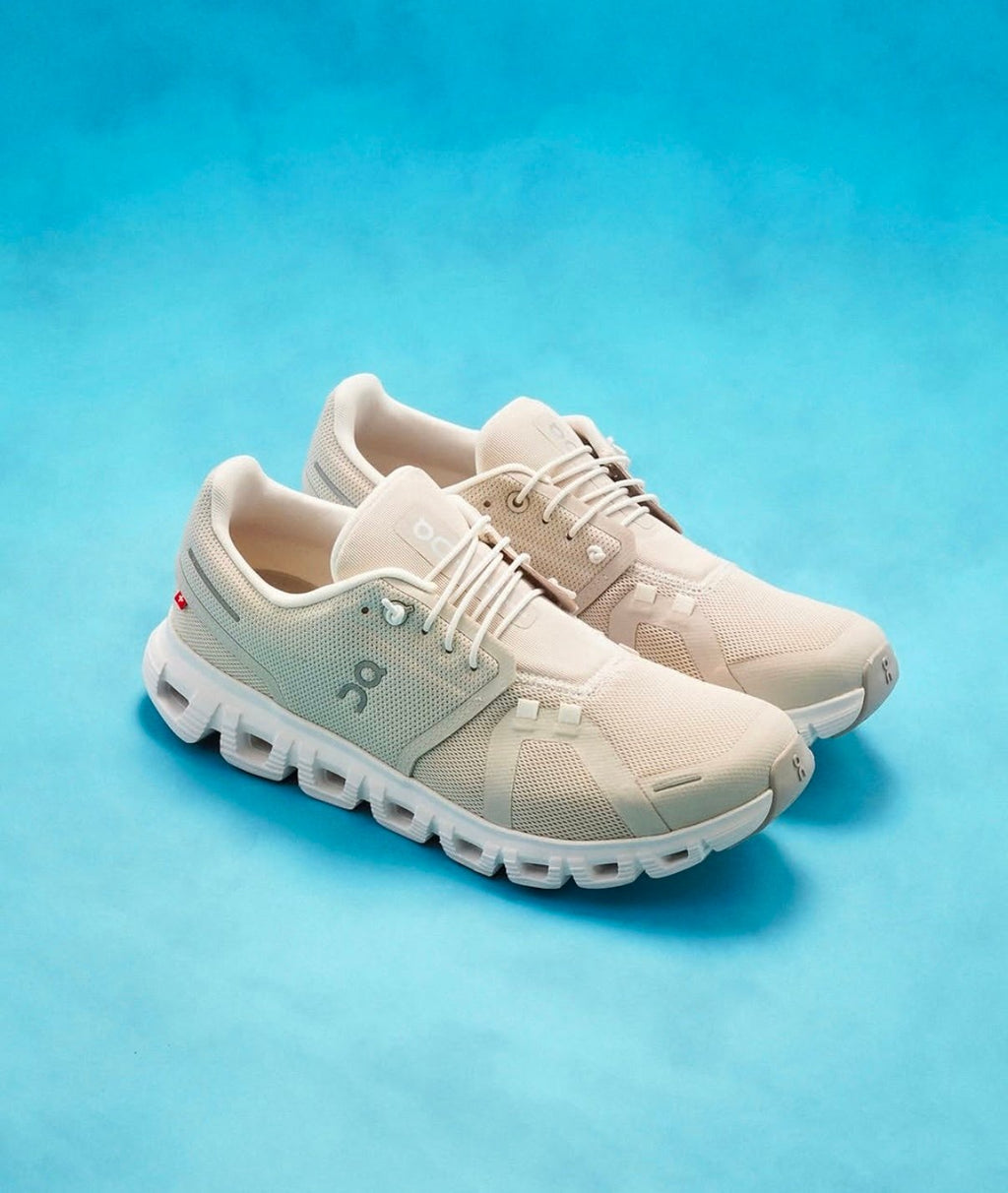 On Cloud 6 Pearl White Lifestyle Sneakers