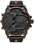 Diesel DZ7400 Mr. Daddy 2.0 Chronograph Men's Watch - Black Dial & Black Stainless Steel Strap