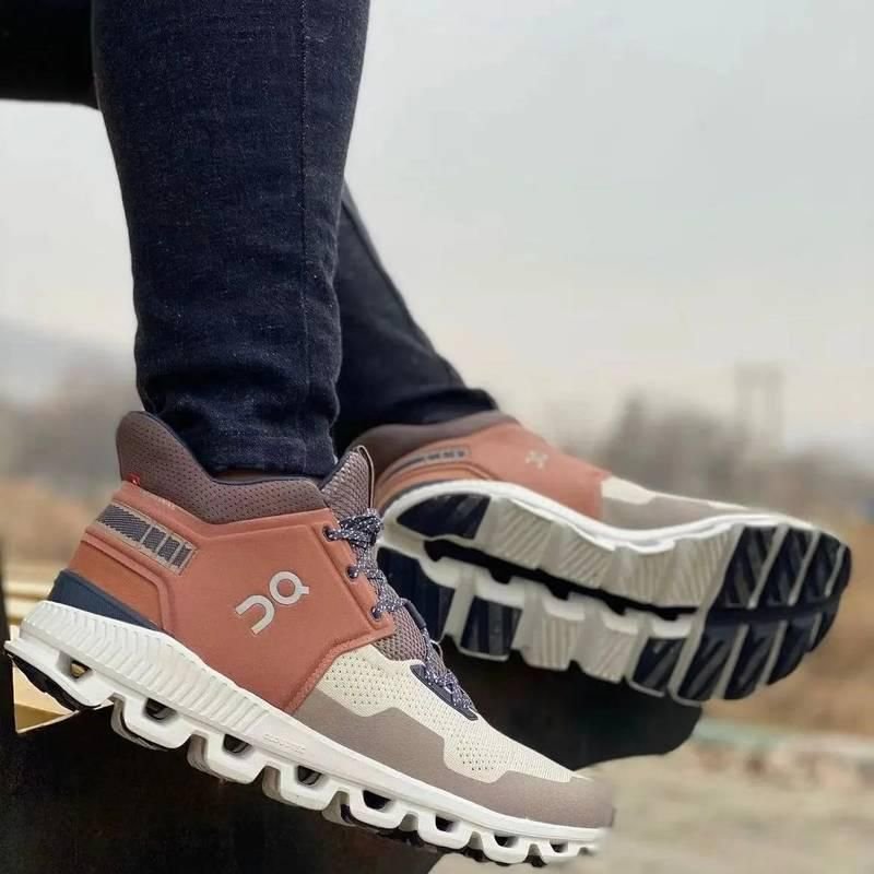On Cloud Hi Edge Orange Lifestyle Sneakers