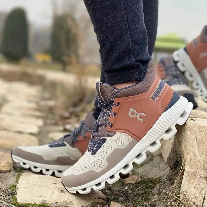 On Cloud Hi Edge Orange Lifestyle Sneakers