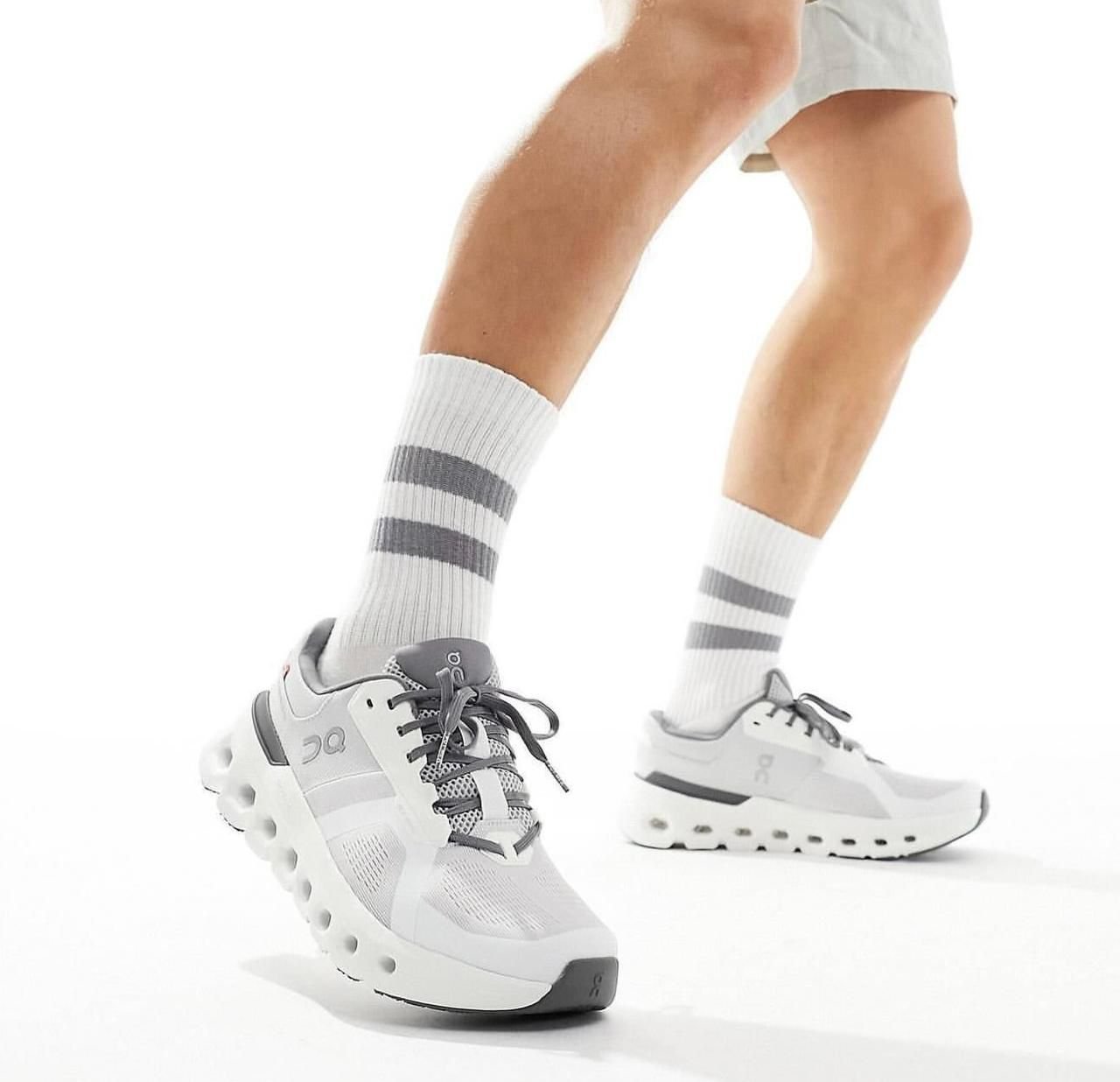 On Cloudrunner 2 Frost White Running Shoes