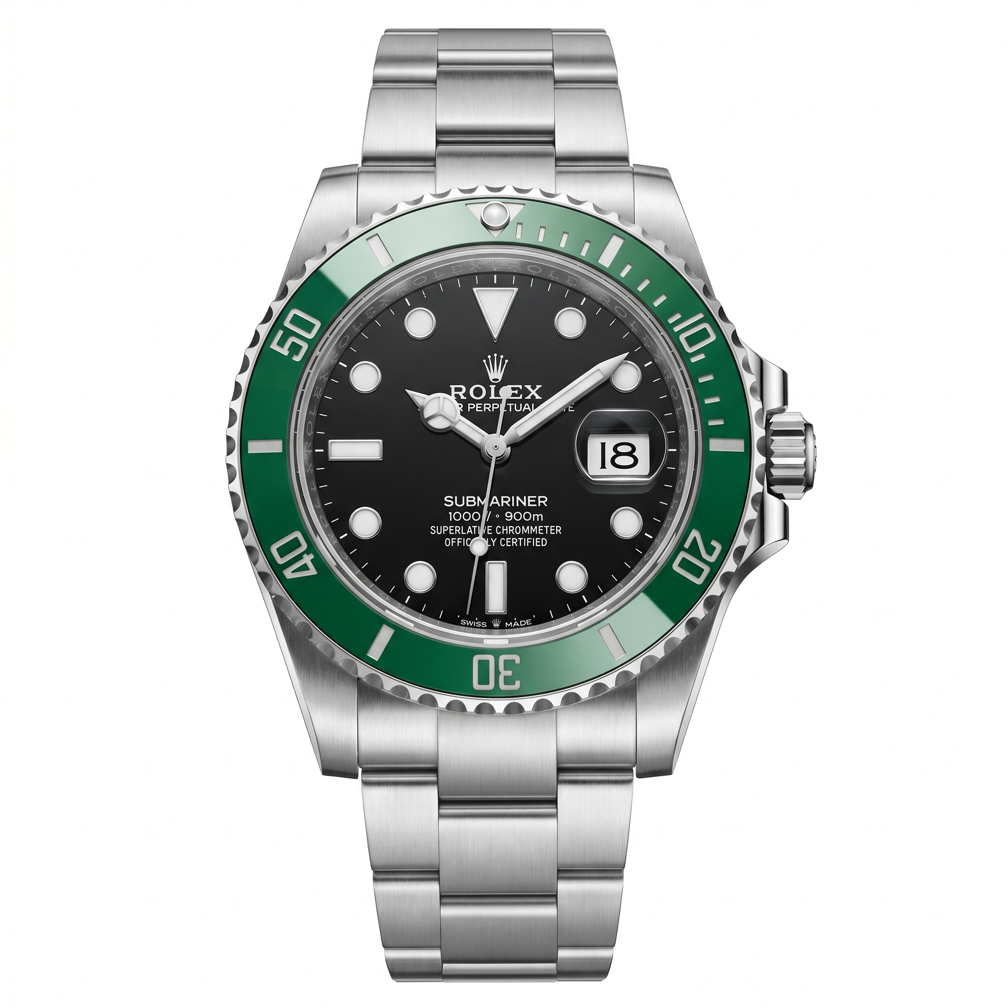 Rolex Submariner Date 126610LV "Kermit" Oystersteel Green Watch