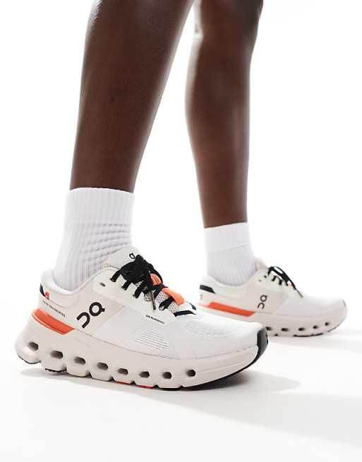 On Cloudrunner 2 White Sand Running Shoes