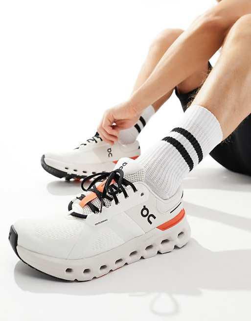 On Cloudrunner 2 White Sand Running Shoes