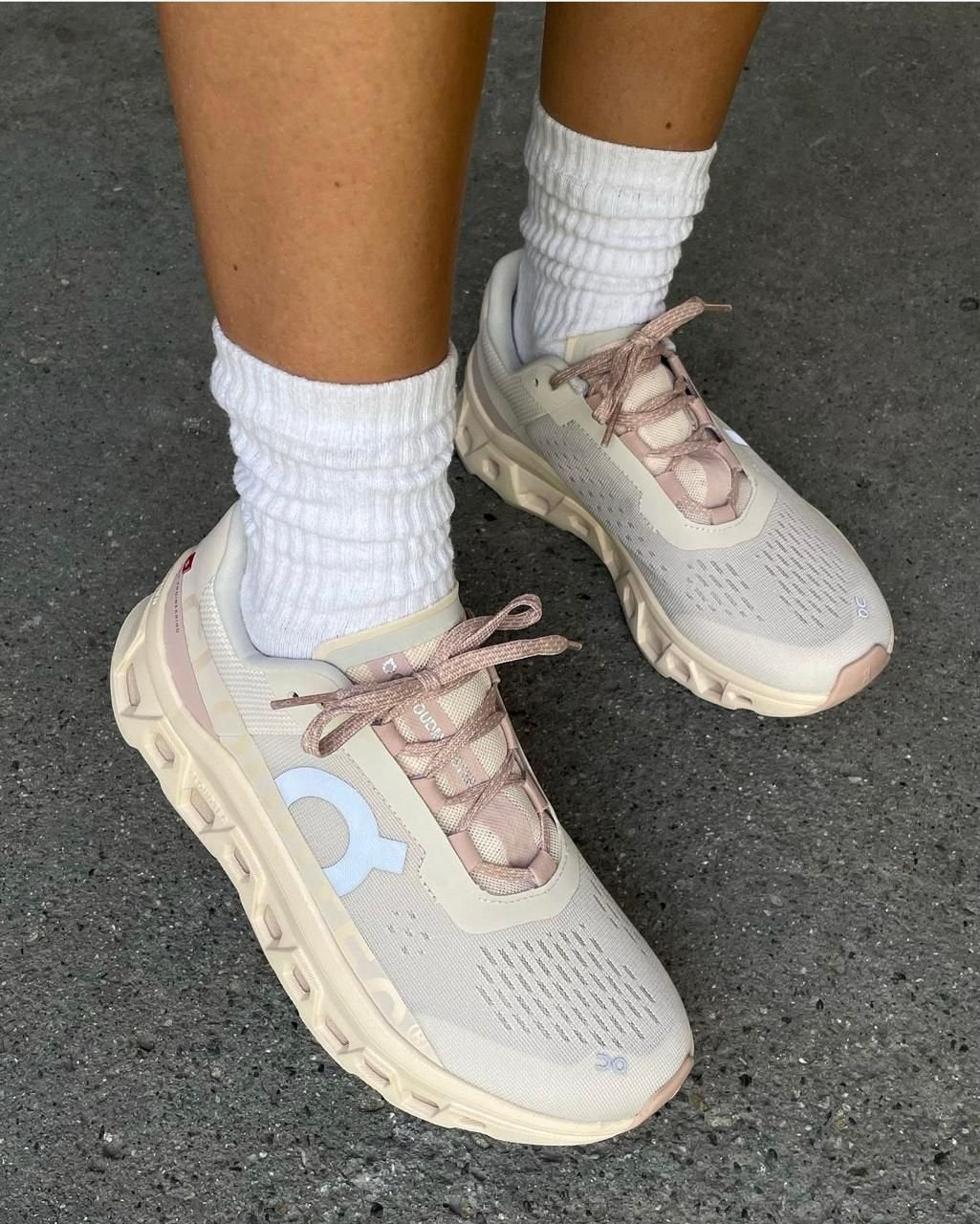 On Cloudmonster Moon Fawn Running Shoes