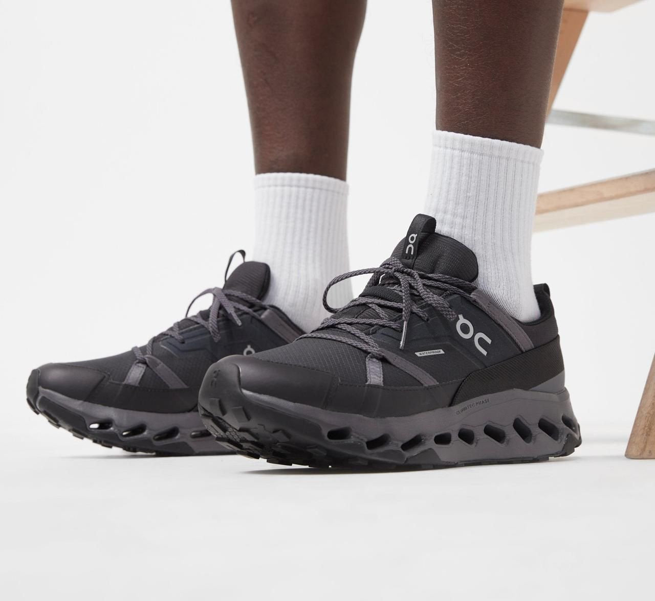 On Cloudhorizon Waterproof Black Eclipse Hiking Shoes