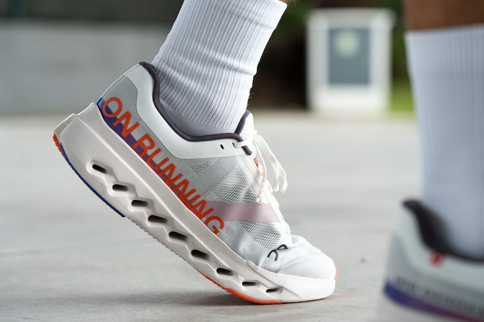 On Cloudsurfer Next White Orange Running Shoes