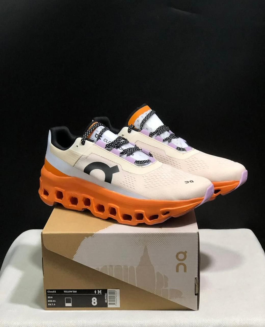 On Cloudmonster 2 Fawn/Turmeric Running Shoes