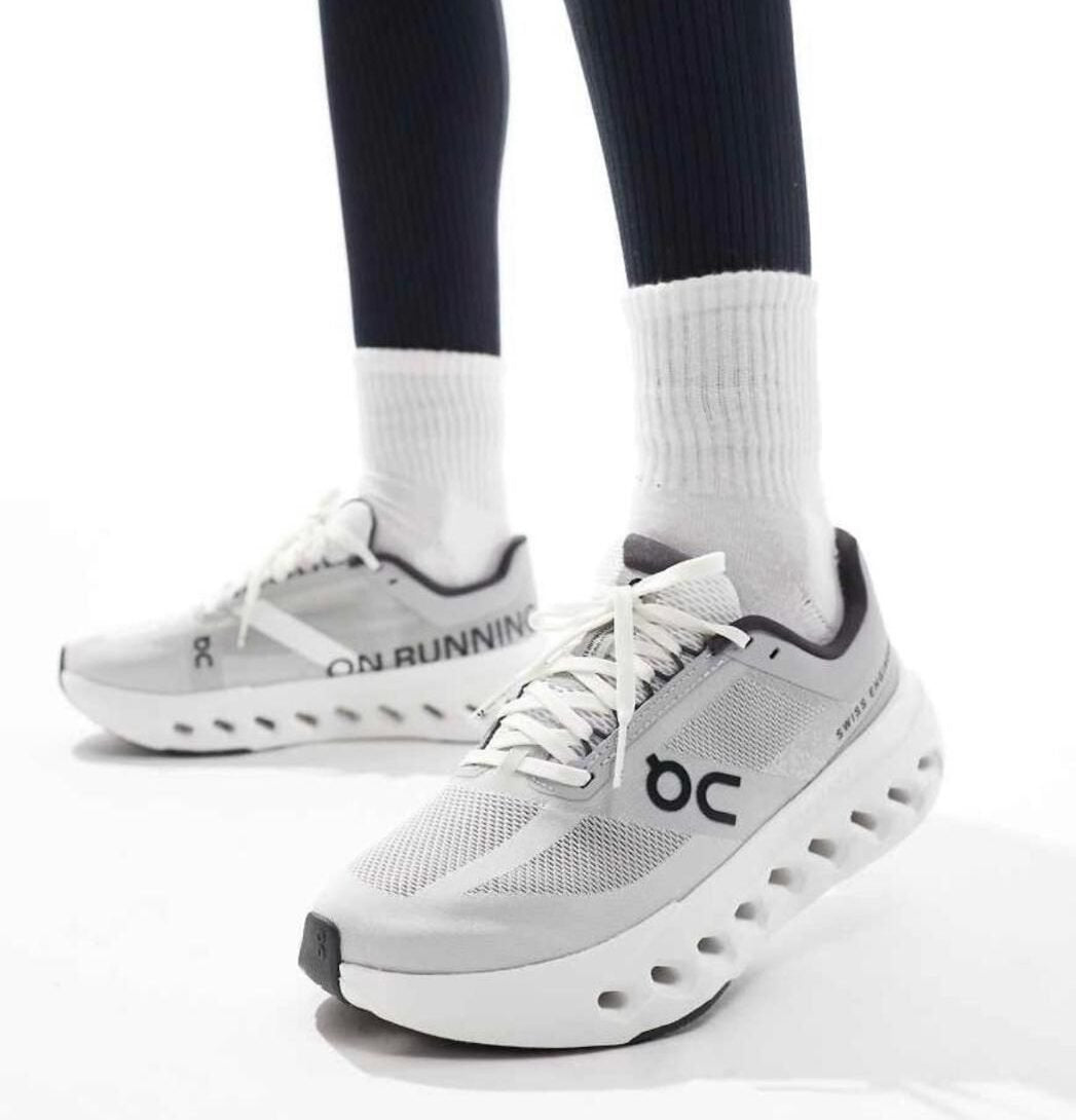 On Cloudsurfer Next Glacier White Running Shoes