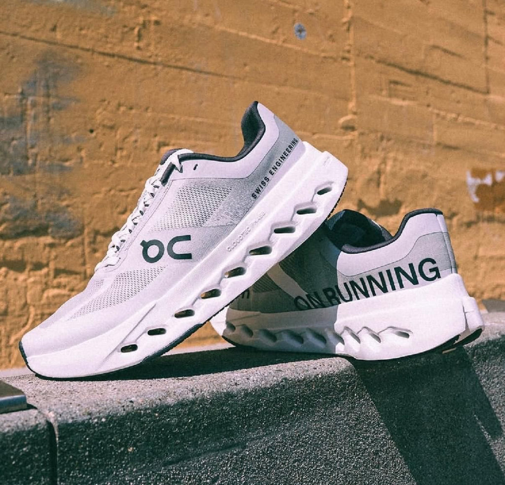 On Cloudsurfer Next Glacier White Running Shoes