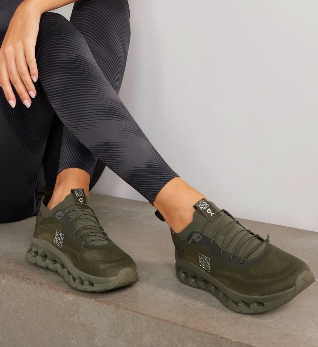 LOEWE x On Cloudtilt Khaki Green Lifestyle Sneakers