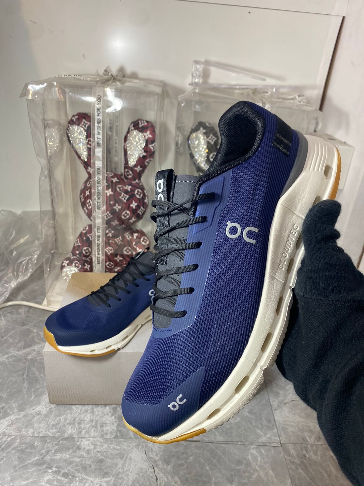 On Men's Cloudnova Form 2 Blue/White Lifestyle Sneakers