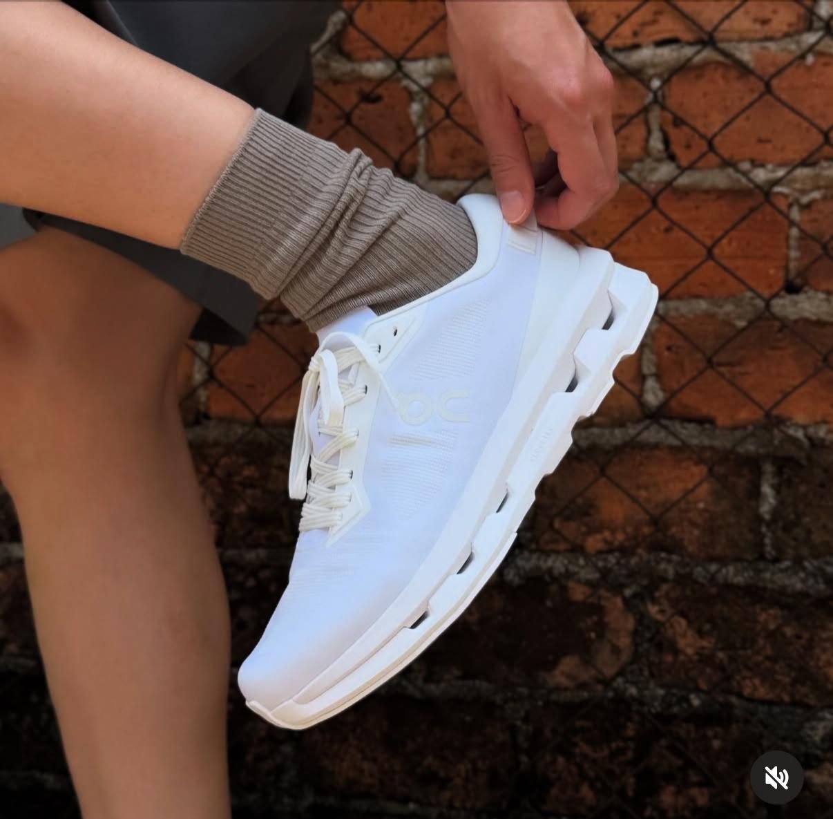 On Cloudzone Ice White Lifestyle Sneakers