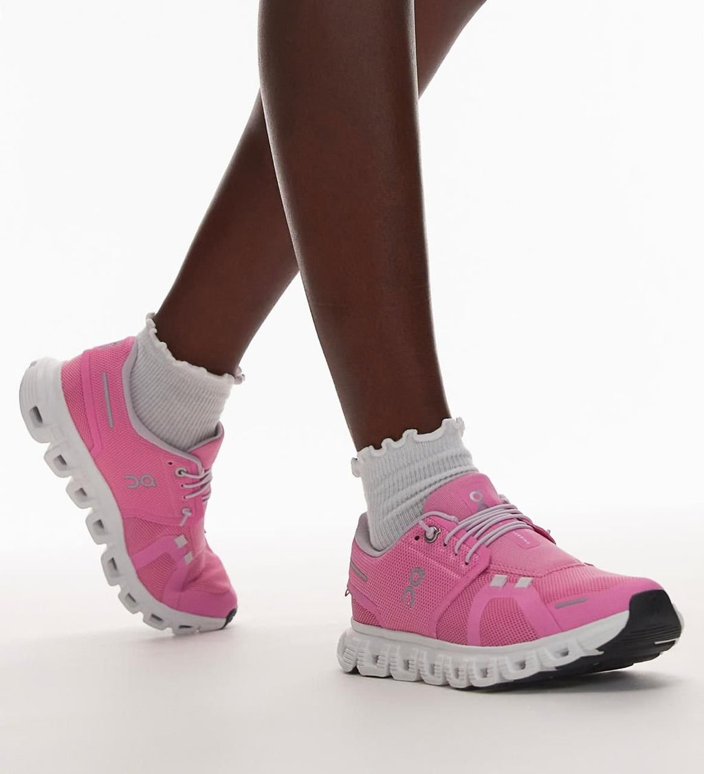 On Cloud 6 Raspberry White Lifestyle Sneakers
