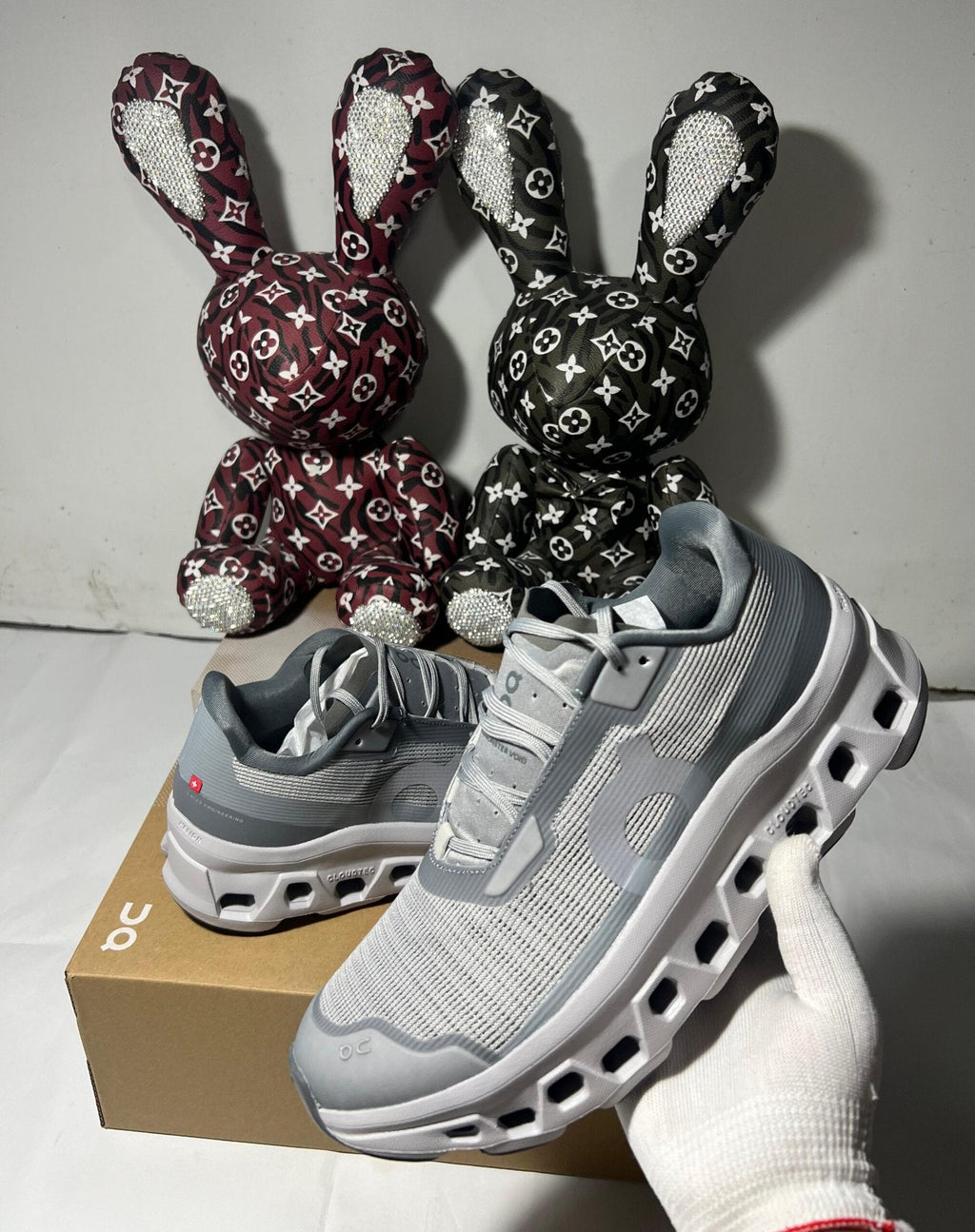 On Cloudmonster Void Alloy/Glacier Running Shoes