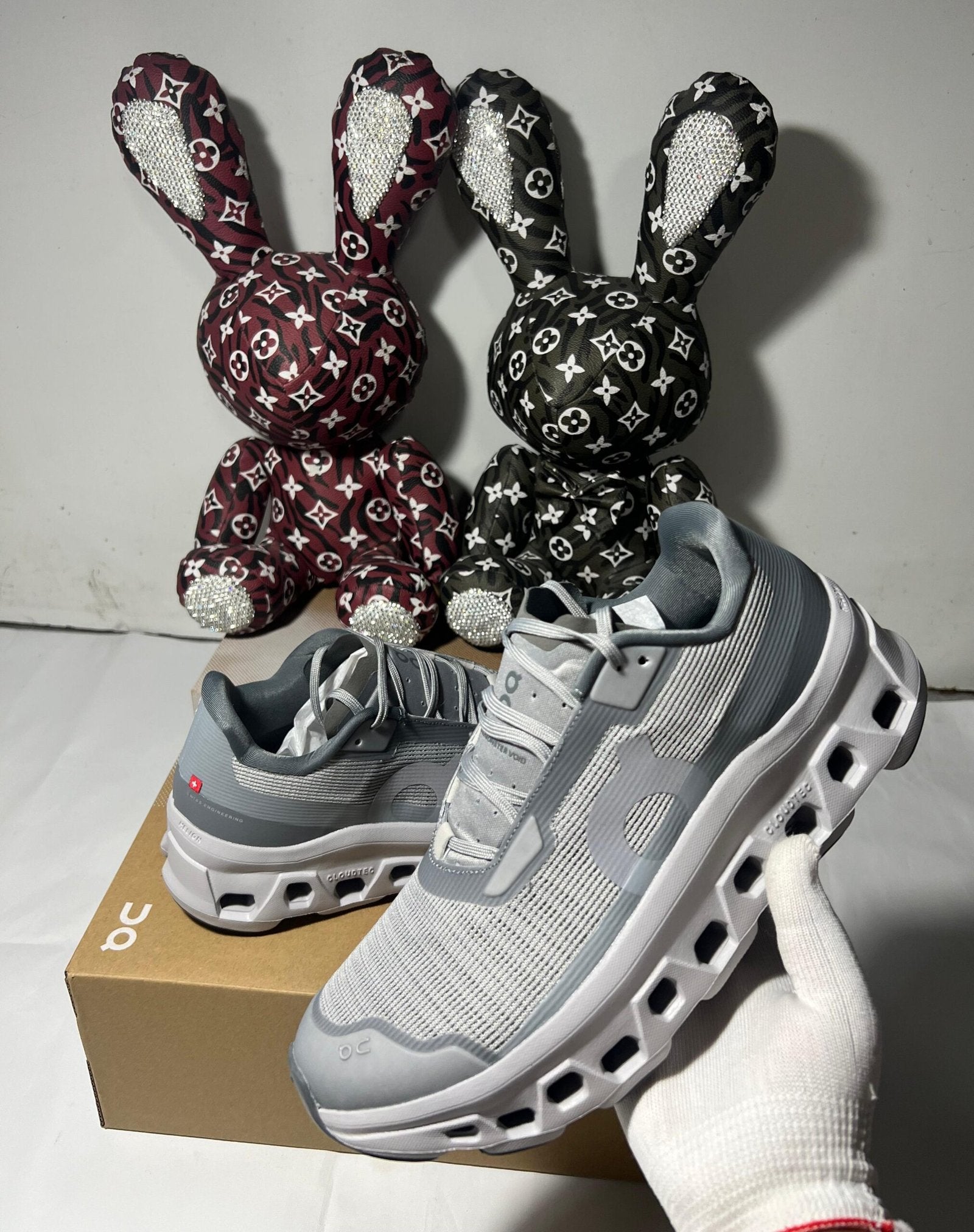 On Cloudmonster Void Alloy/Glacier Running Shoes