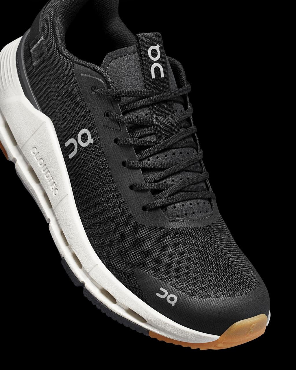 On Cloudnova Black/White Lifestyle Sneakers