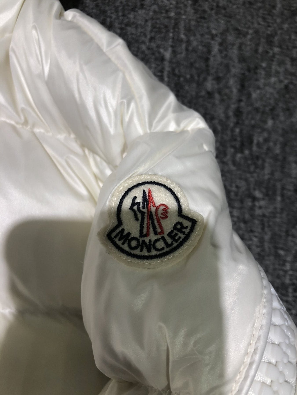 Moncler Hooded Puffer Coat — detail