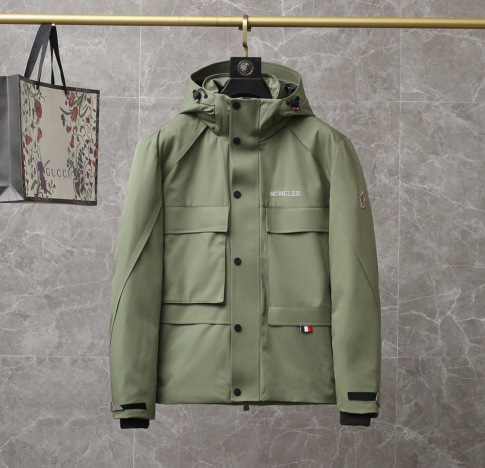Moncler Hooded Utility Puffer Coat — front